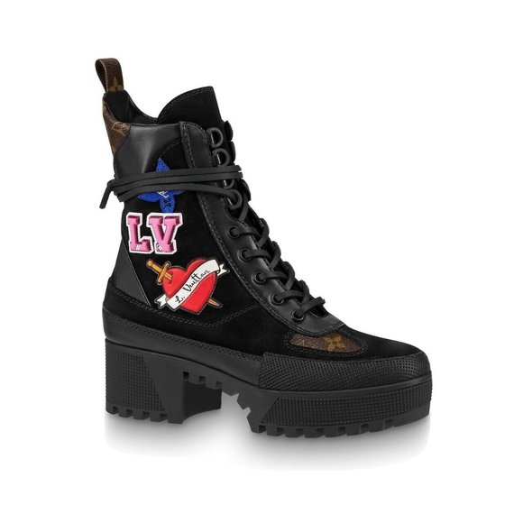 Louis Vuitton Laureate Lace Up Boots Size 8 - Picture 1 of 1